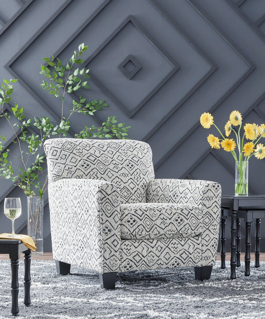 Hayesdale Black/Cream Accent Chair - A3000658 - Luna Furniture - Dallas Store