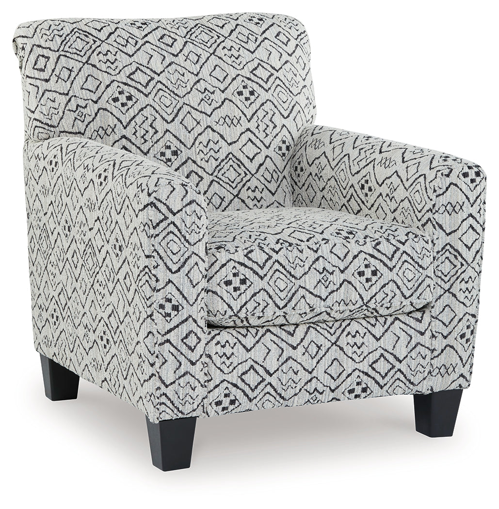 Hayesdale Black/Cream Accent Chair - A3000658 - Luna Furniture - Dallas Store