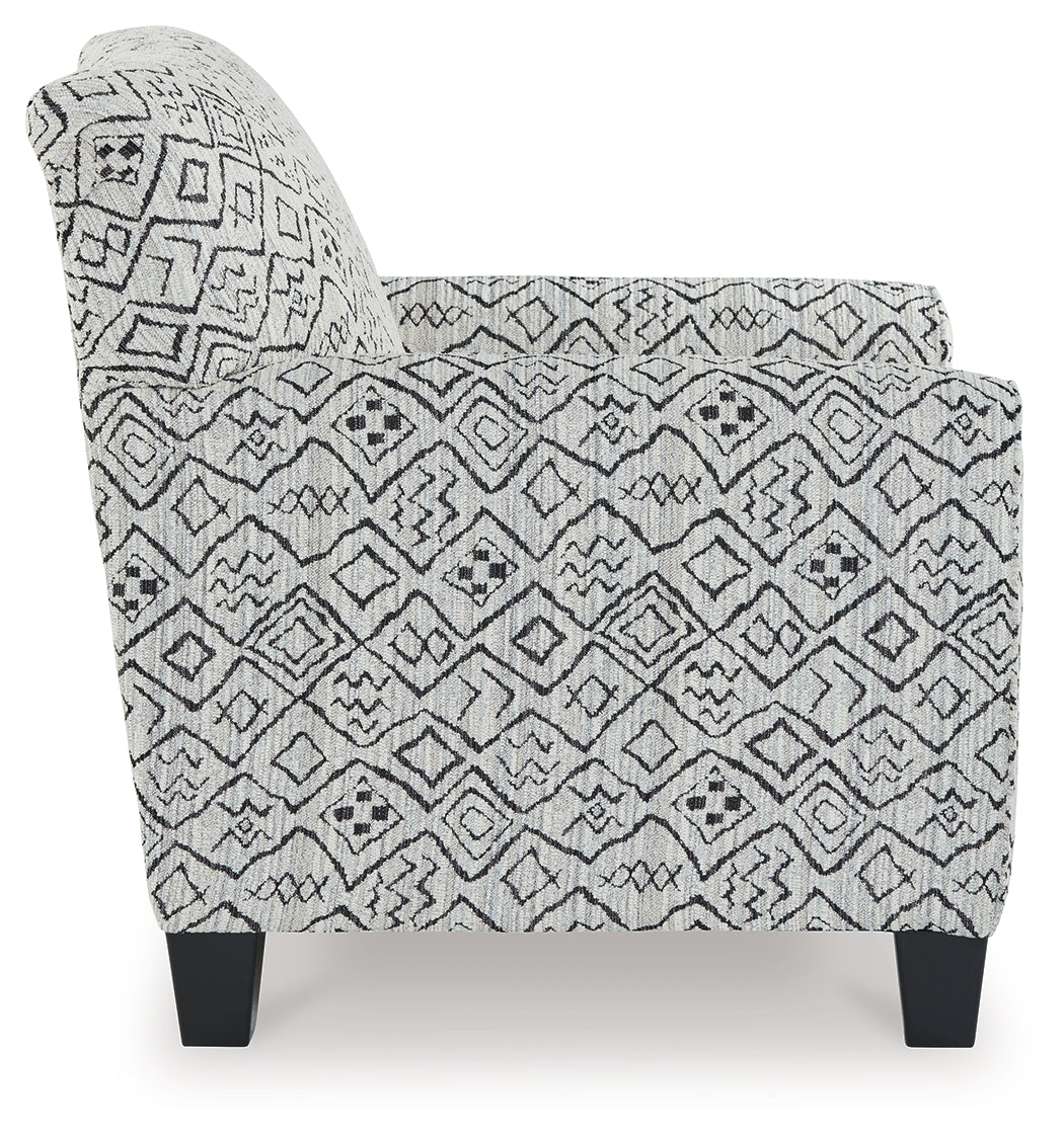 Hayesdale Black/Cream Accent Chair - A3000658 - Luna Furniture - Dallas Store