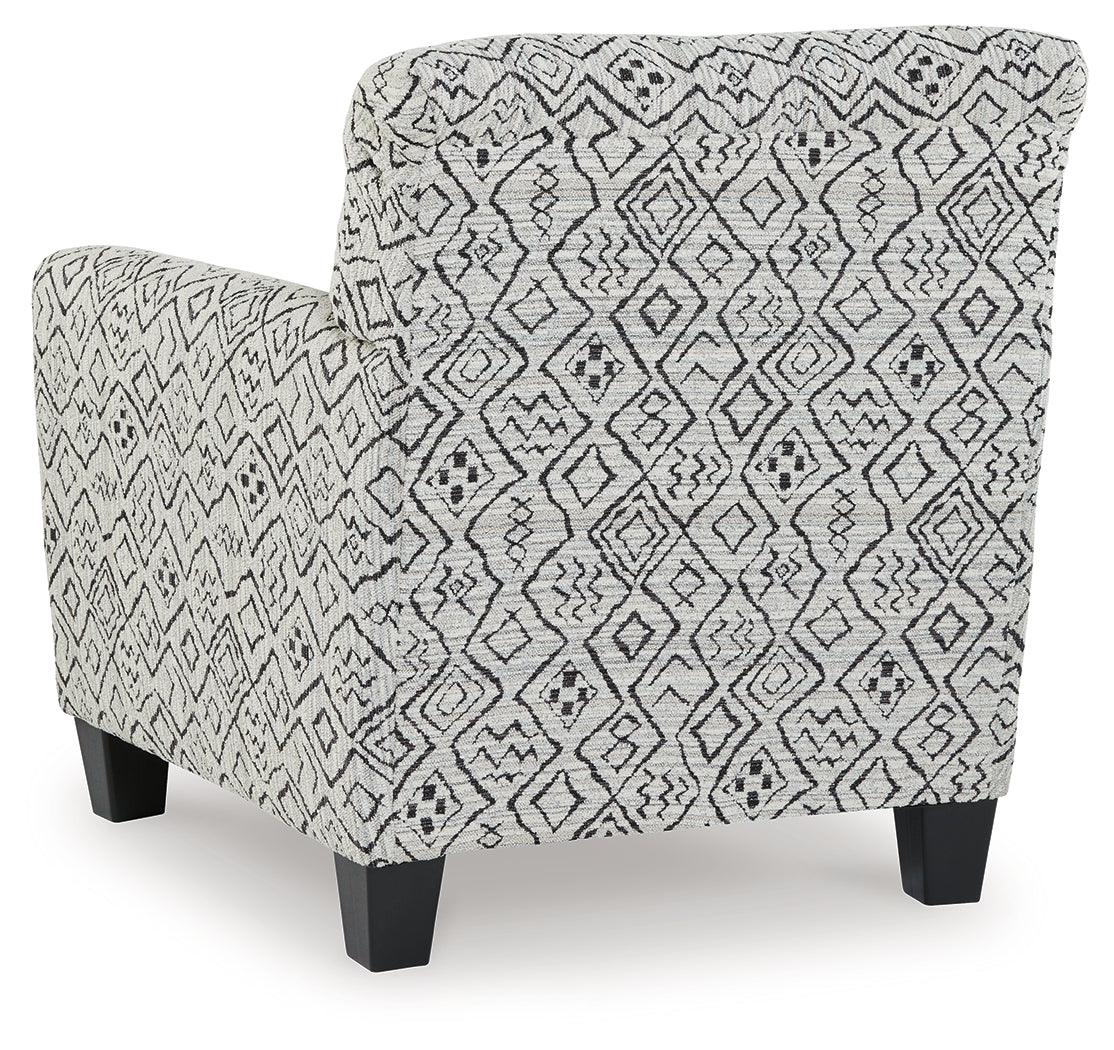Hayesdale Black/Cream Accent Chair - A3000658 - Luna Furniture - Dallas Store
