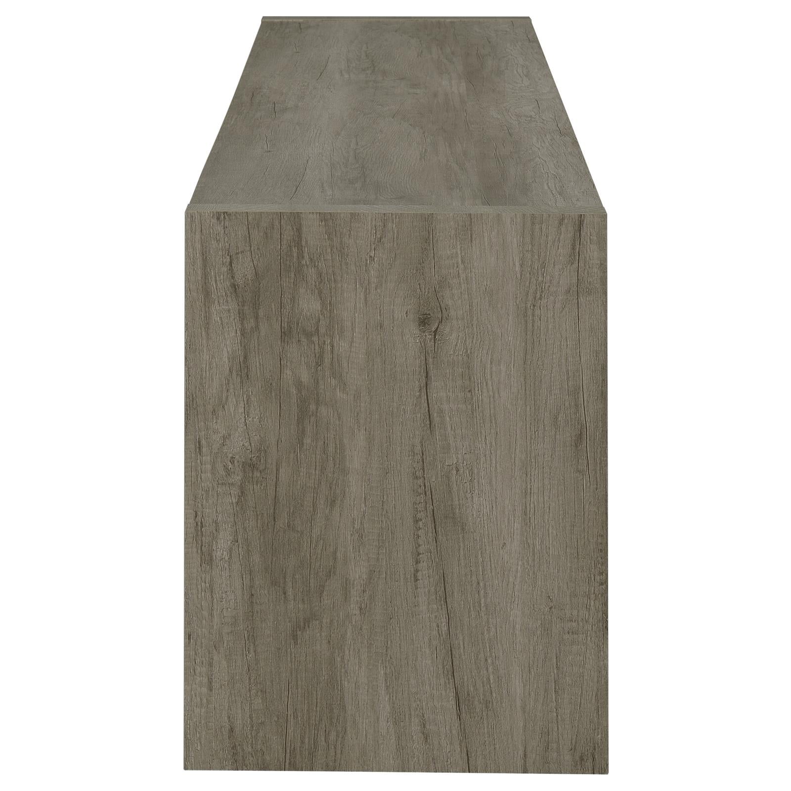 Hays 2-Door TV Console Gray Driftwood - 701025 - Luna Furniture - Dallas Store