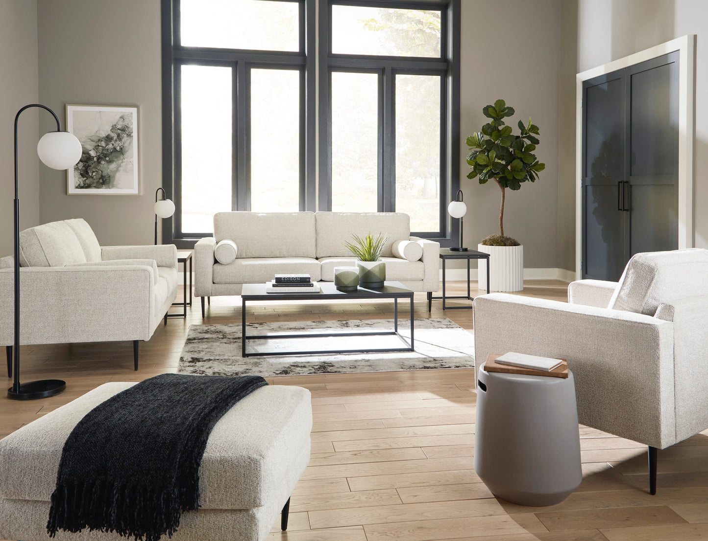 Hazela Sandstone Living Room Set - SET | 4110338 | 4110335 - Luna Furniture - Dallas Store