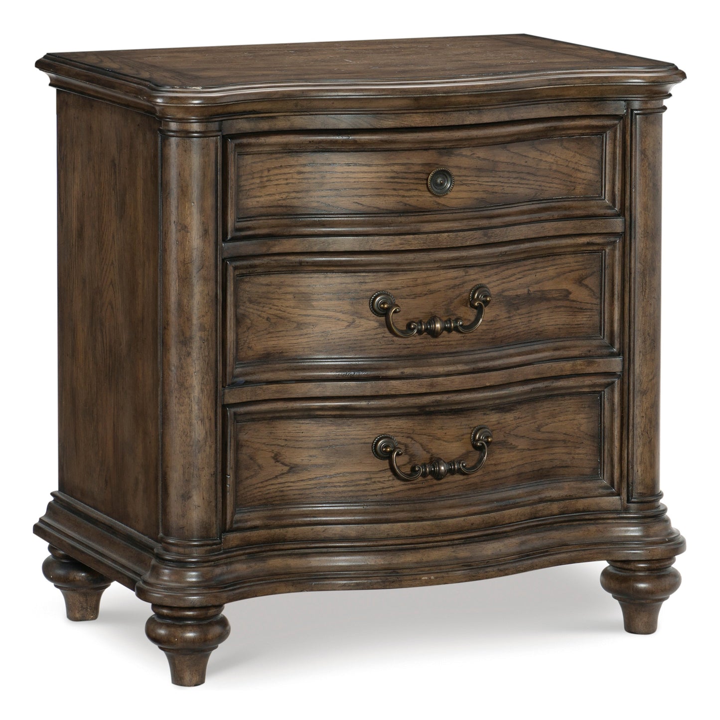 Heath Court Brown Oak Nightstand - 1682-4 - Luna Furniture - Dallas Store