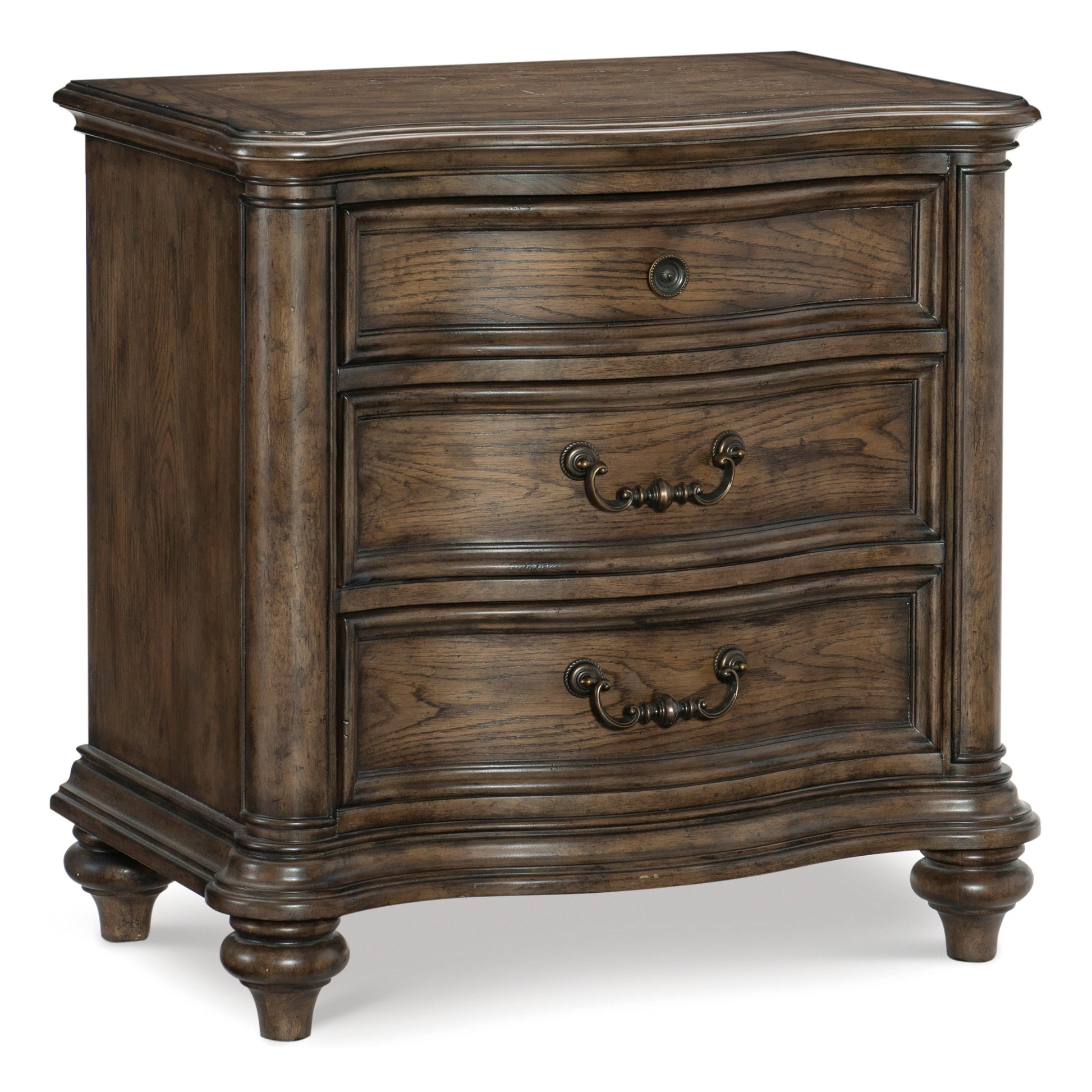 Heath Court Brown Oak Nightstand - 1682-4 - Luna Furniture - Dallas Store