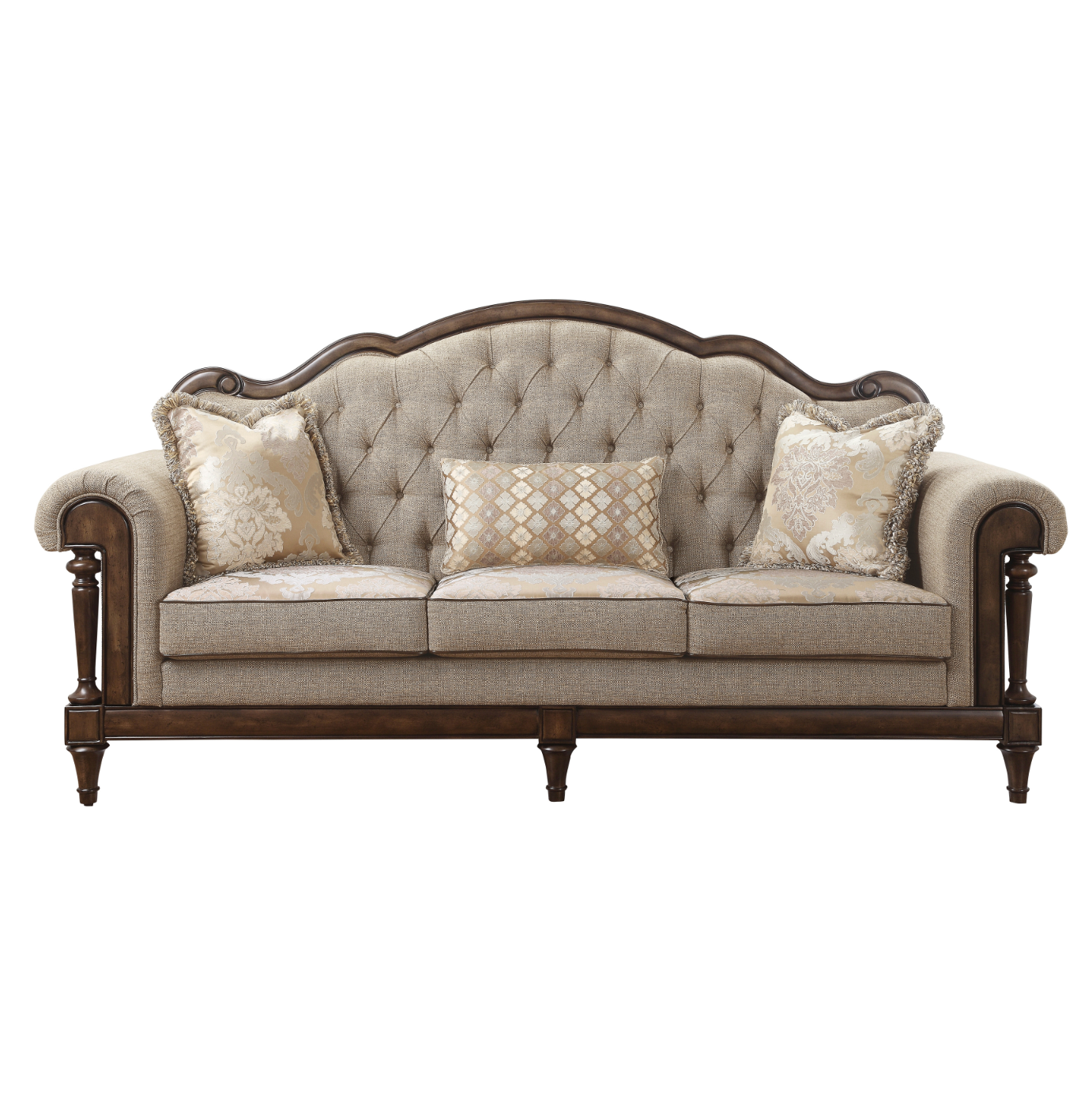 Heath Court Brown Oak Sofa - 16829-3 - Luna Furniture - Dallas Store
