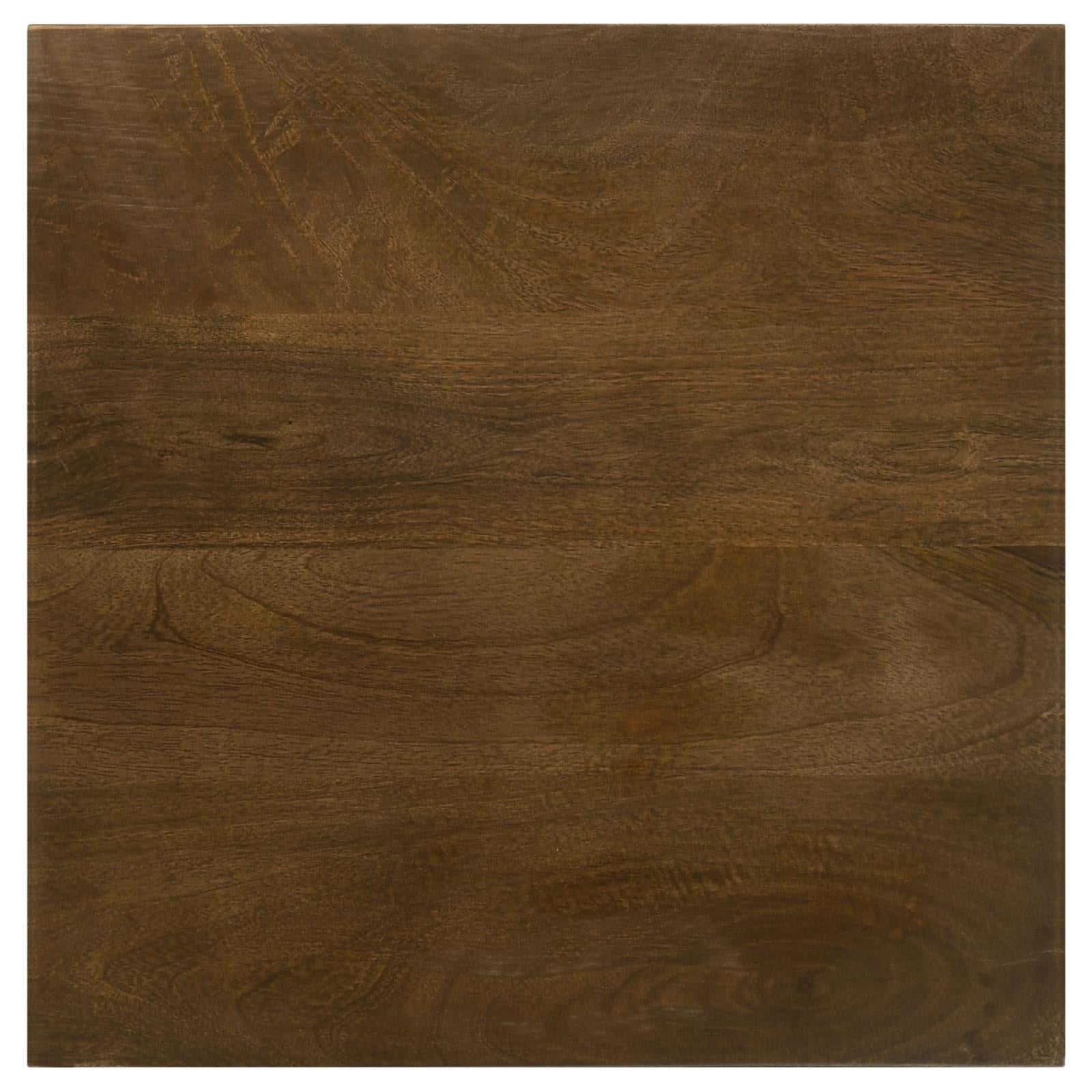 Heitor Dark Brown/Gunmetal Square Accent Table with Tripod Legs - 931206 - Luna Furniture - Dallas Store