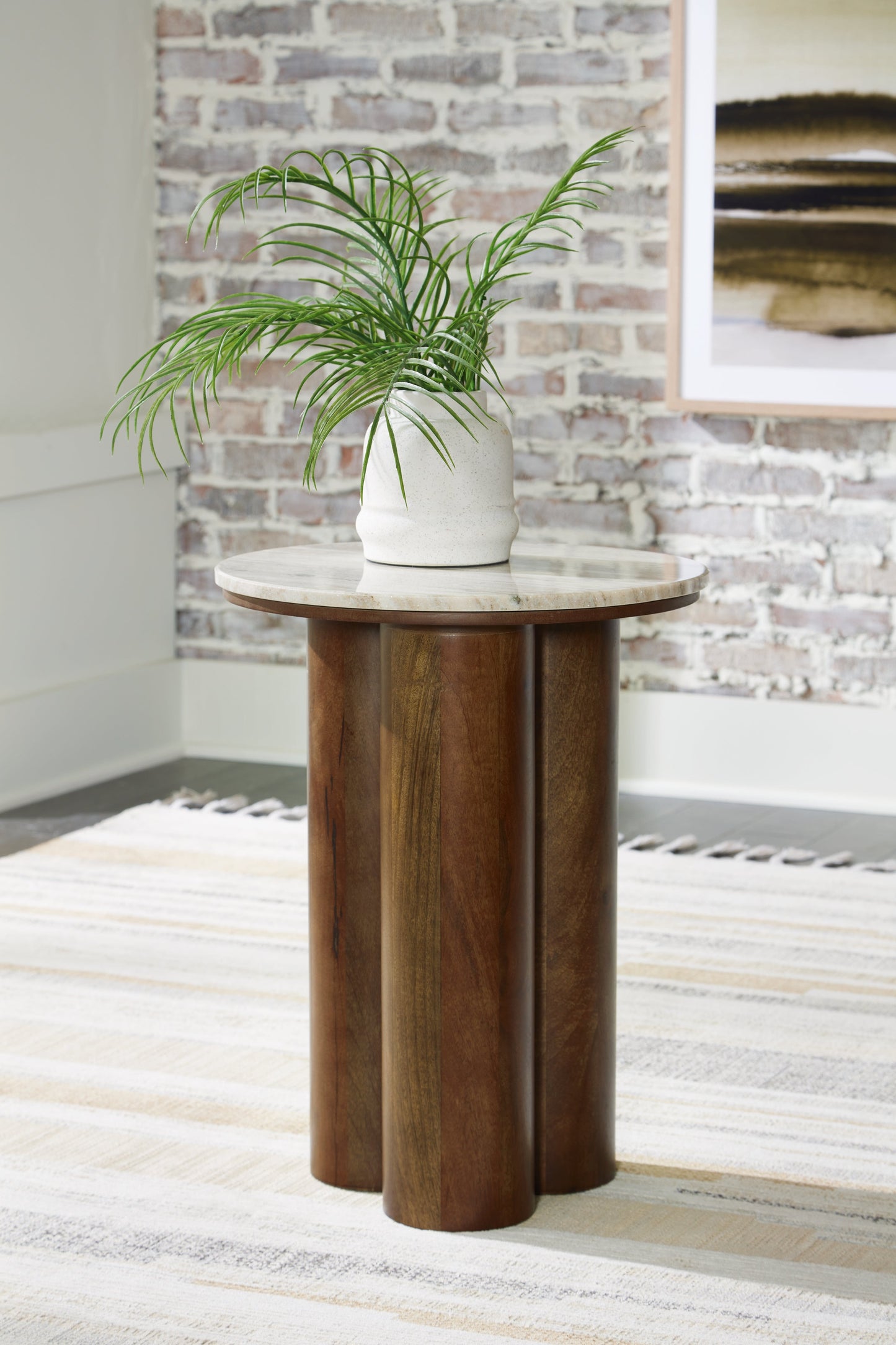 Henfield Beige/Brown Accent Table - A4000623 - Luna Furniture - Dallas Store