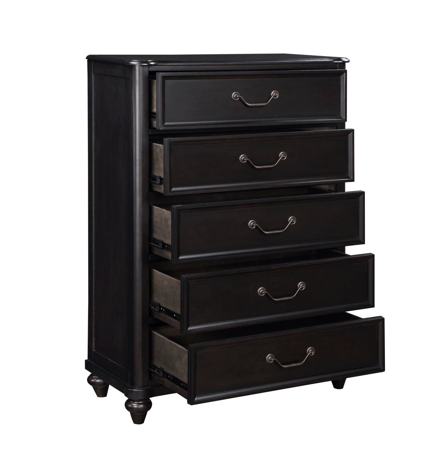 Herman Charcoal Brown Chest - 1420-9 - Luna Furniture - Dallas Store