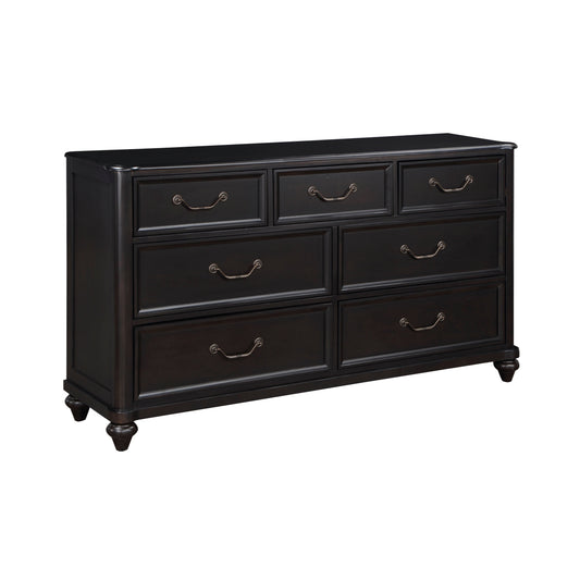 Herman Charcoal Brown Dresser - 1420-5 - Luna Furniture - Dallas Store