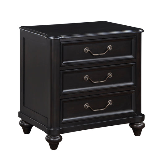 Herman Charcoal Brown Nightstand - 1420-4 - Luna Furniture - Dallas Store