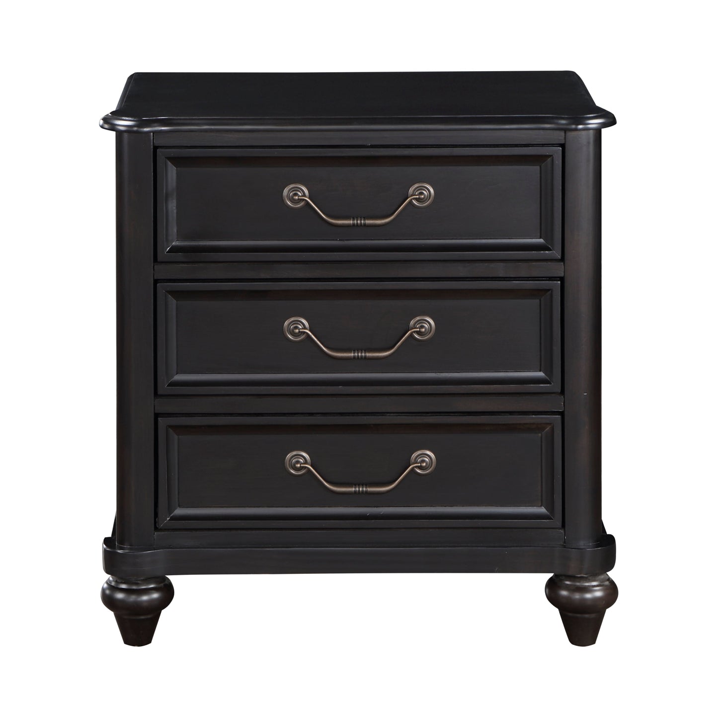 Herman Charcoal Brown Nightstand - 1420-4 - Luna Furniture - Dallas Store