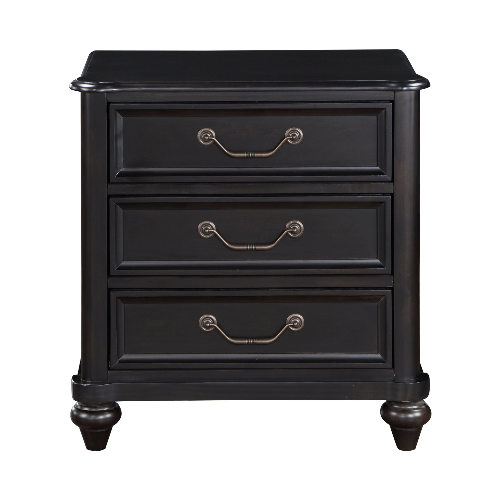 Herman Charcoal Brown Nightstand - 1420-4 - Luna Furniture - Dallas Store