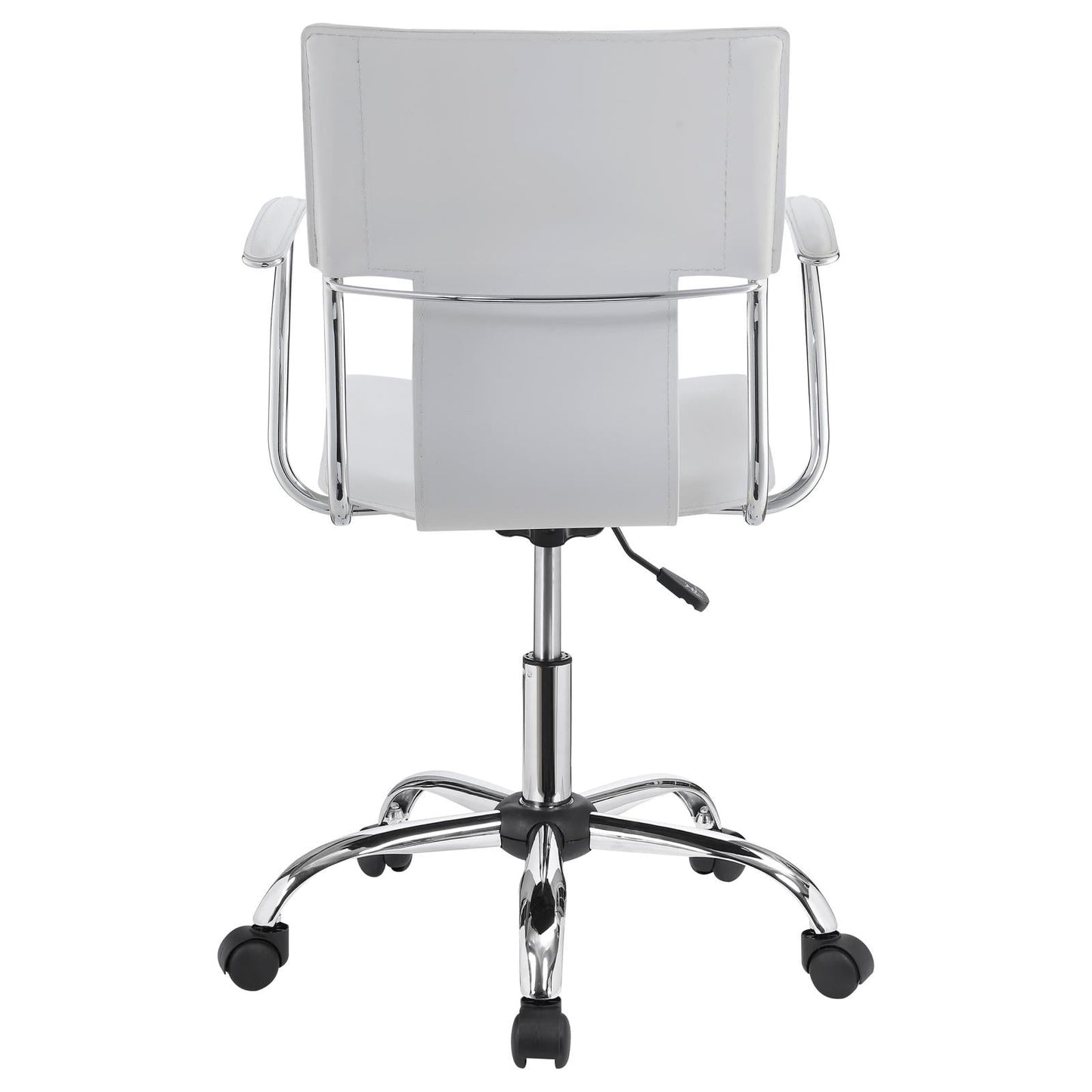 Himari White/Chrome Adjustable Height Office Chair - 801363 - Luna Furniture - Dallas Store