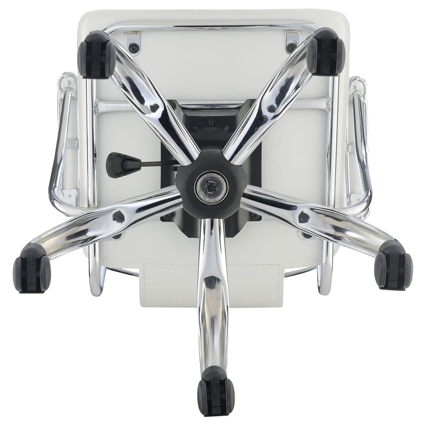 Himari White/Chrome Adjustable Height Office Chair - 801363 - Luna Furniture - Dallas Store