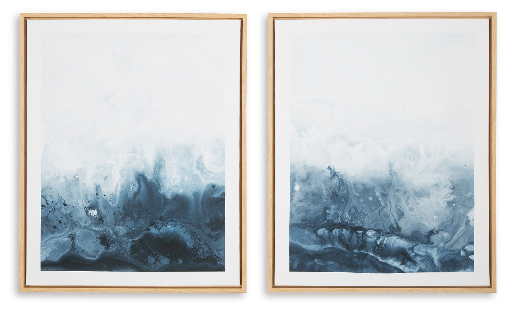Holport Blue/White Wall Art, Set of 2 - A8000368 - Luna Furniture - Dallas Store
