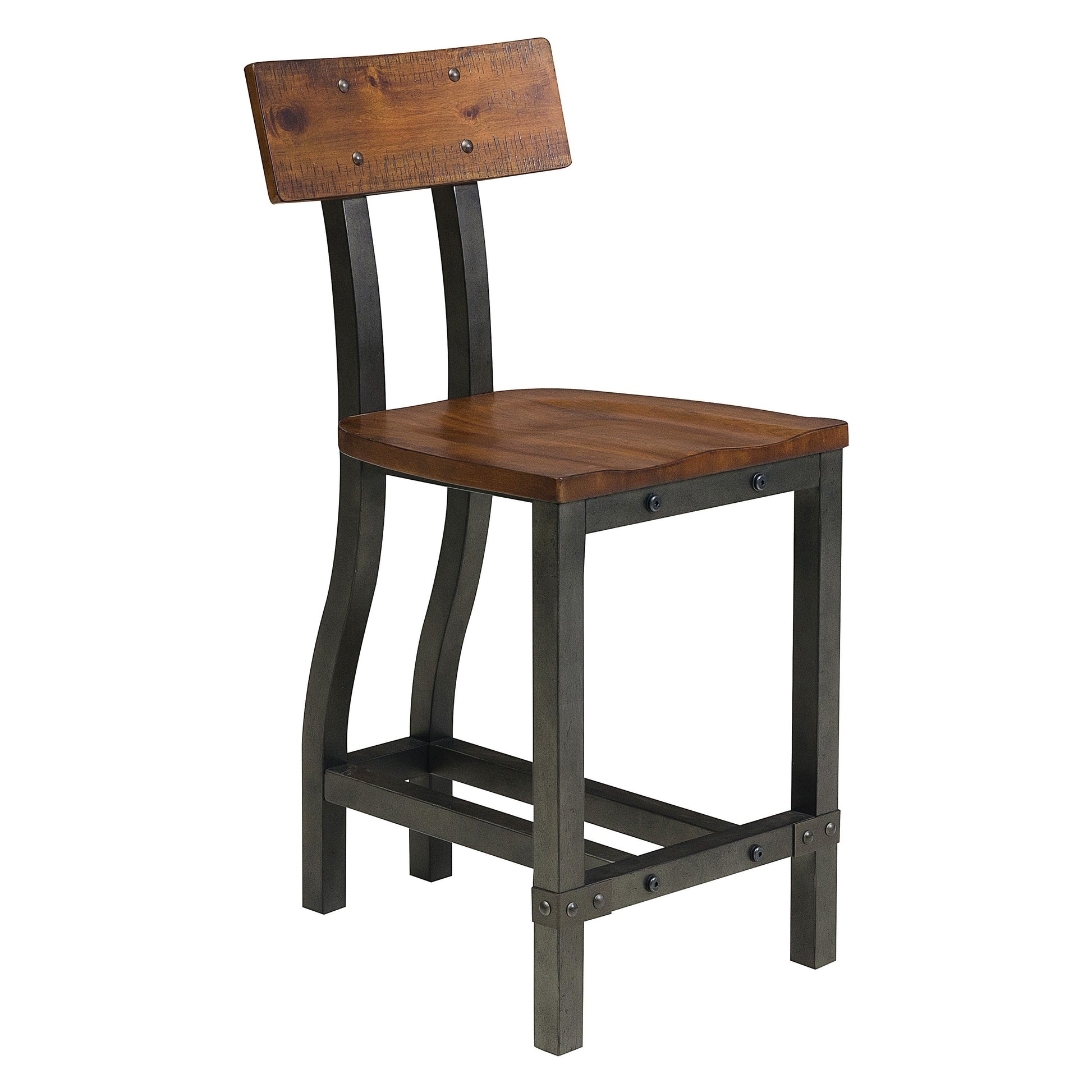 Holverson Rustic Brown Counter Height Set - SET | 1715-36 | 1715-24(3) - Luna Furniture - Dallas Store