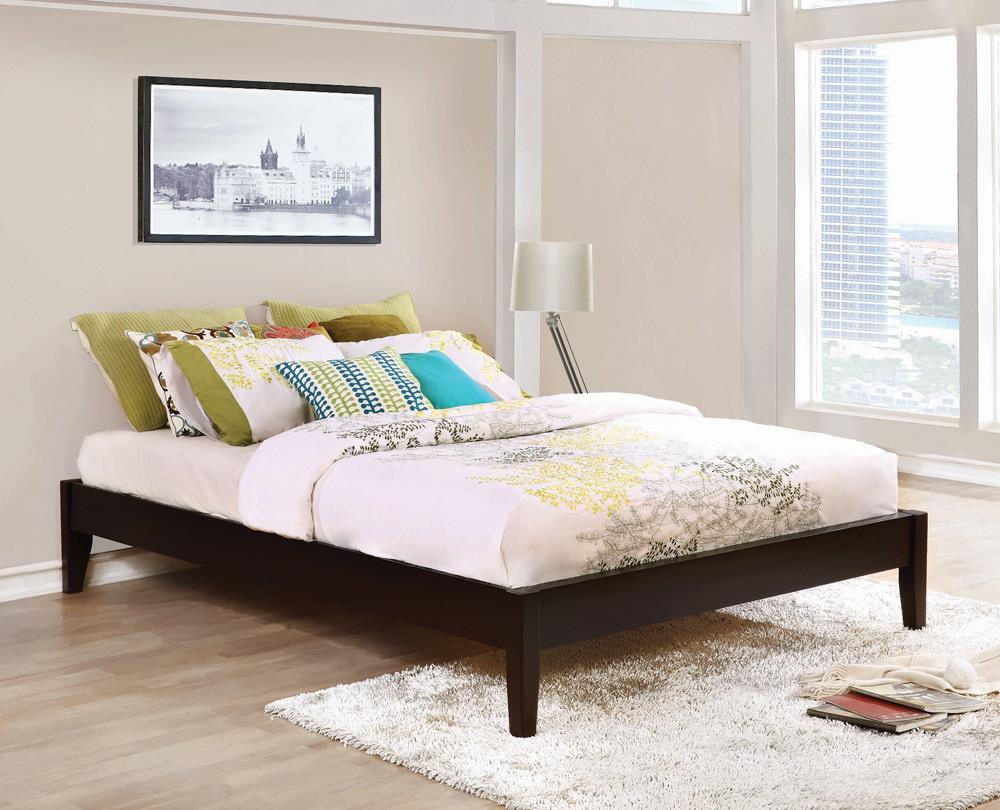 Hounslow Full Platform Bed Cappuccino - 300555F - Luna Furniture - Dallas Store