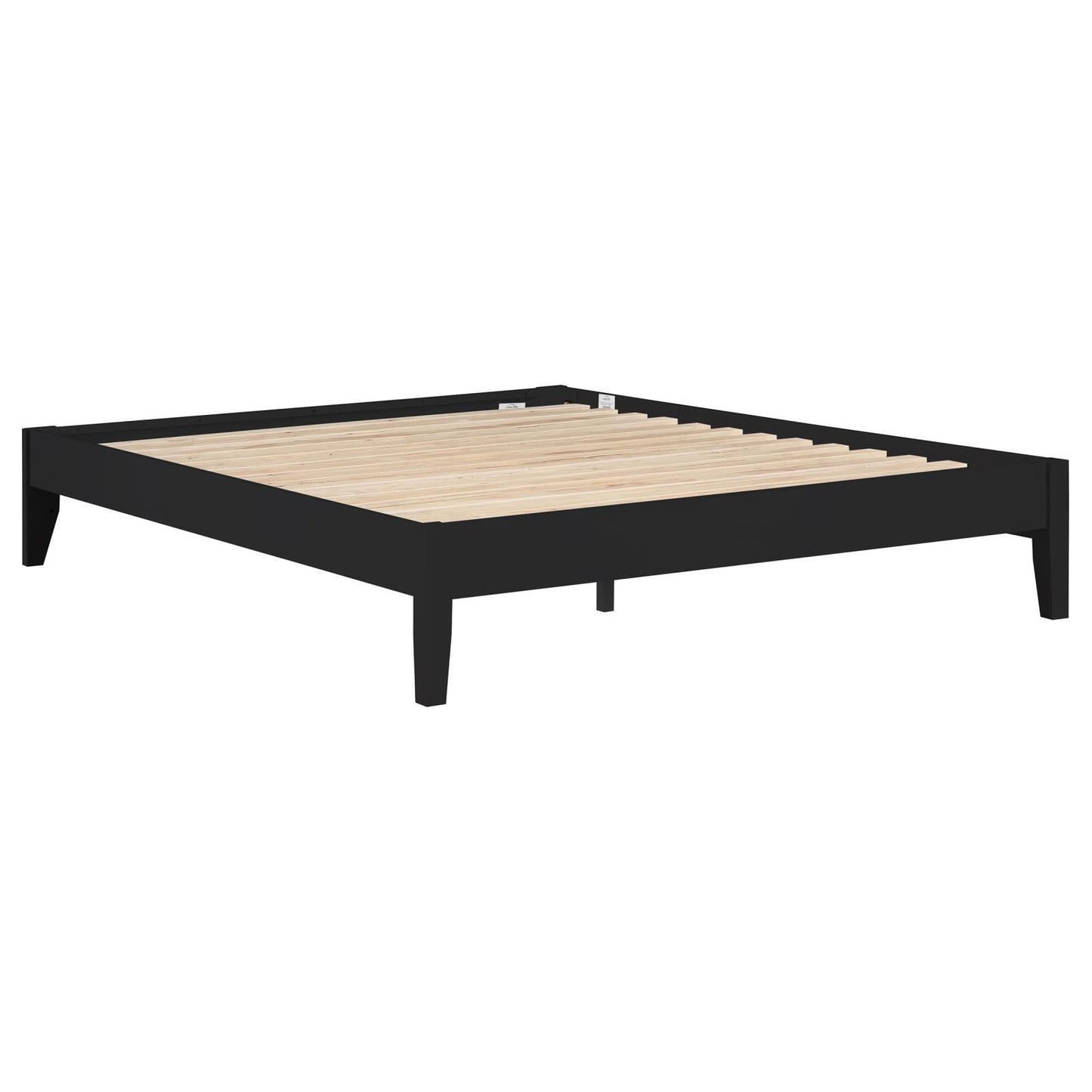 Hounslow Platform Eastern King Bed Black - 306129KE - Luna Furniture - Dallas Store