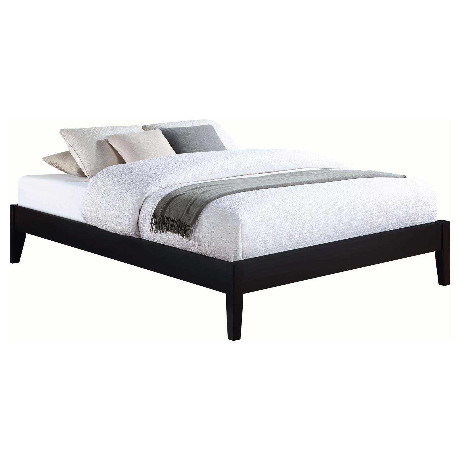 Hounslow Platform Eastern King Bed Black - 306129KE - Luna Furniture - Dallas Store