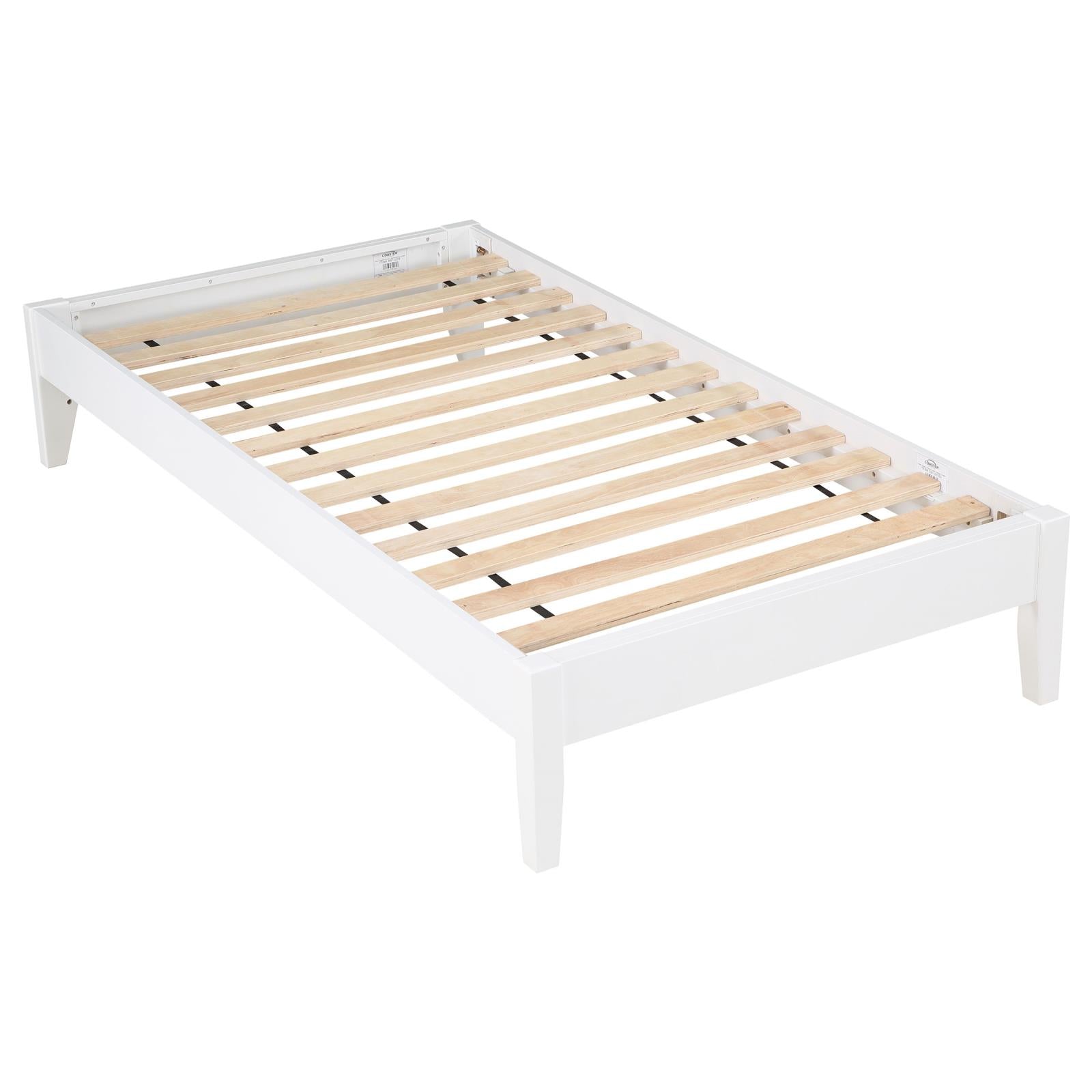 Hounslow Platform Full Bed White - 306128F - Luna Furniture - Dallas Store