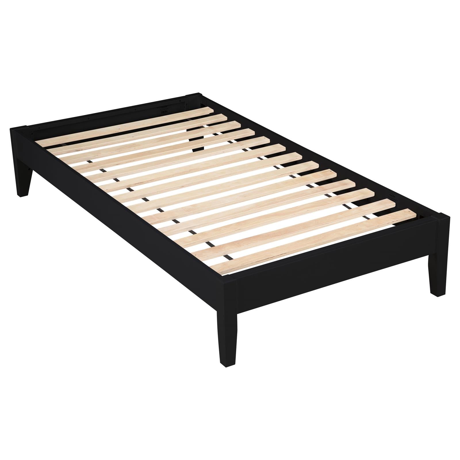 Hounslow Platform Twin Bed Black - 306129T - Luna Furniture - Dallas Store
