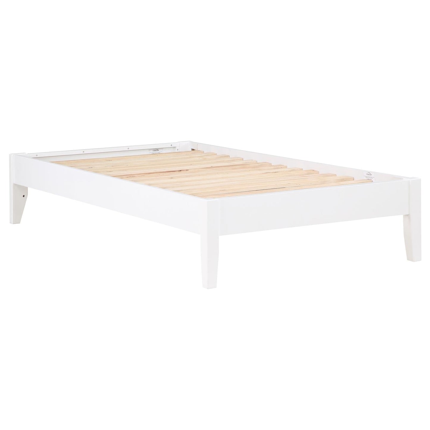 Hounslow Platform Twin Bed White - 306128T - Luna Furniture - Dallas Store
