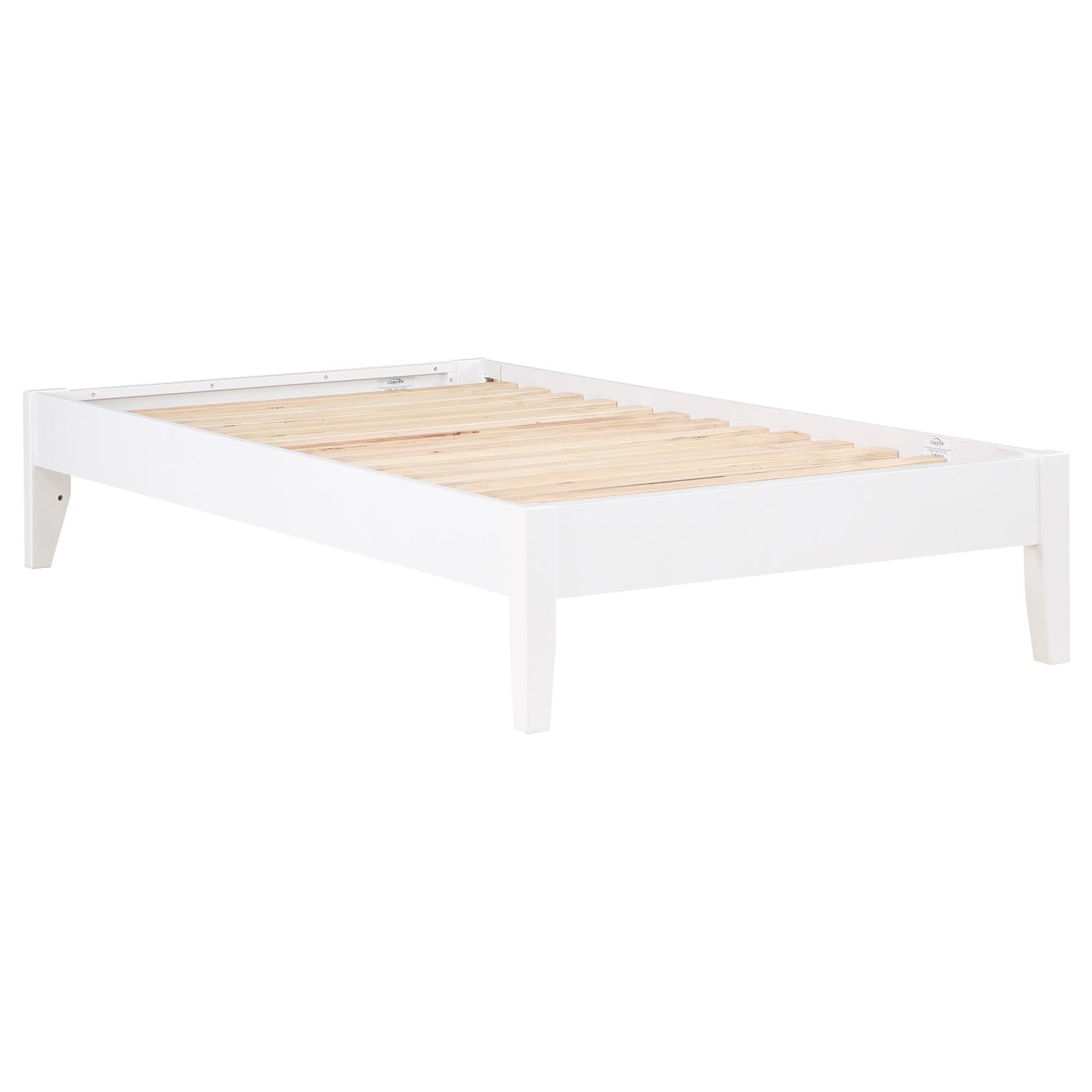 Hounslow Platform Twin Bed White - 306128T - Luna Furniture - Dallas Store