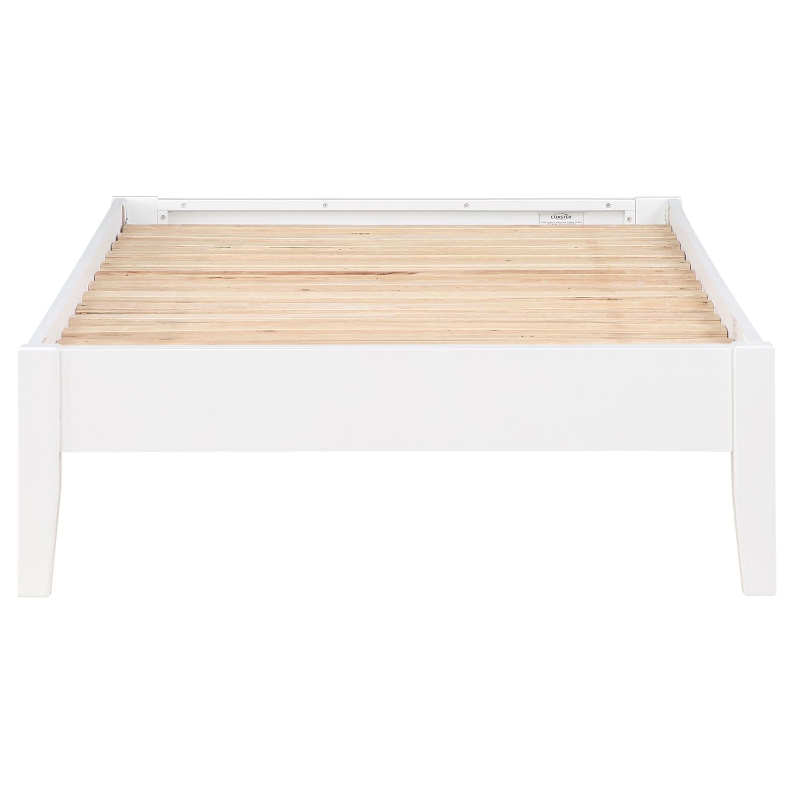 Hounslow Platform Twin Bed White - 306128T - Luna Furniture - Dallas Store