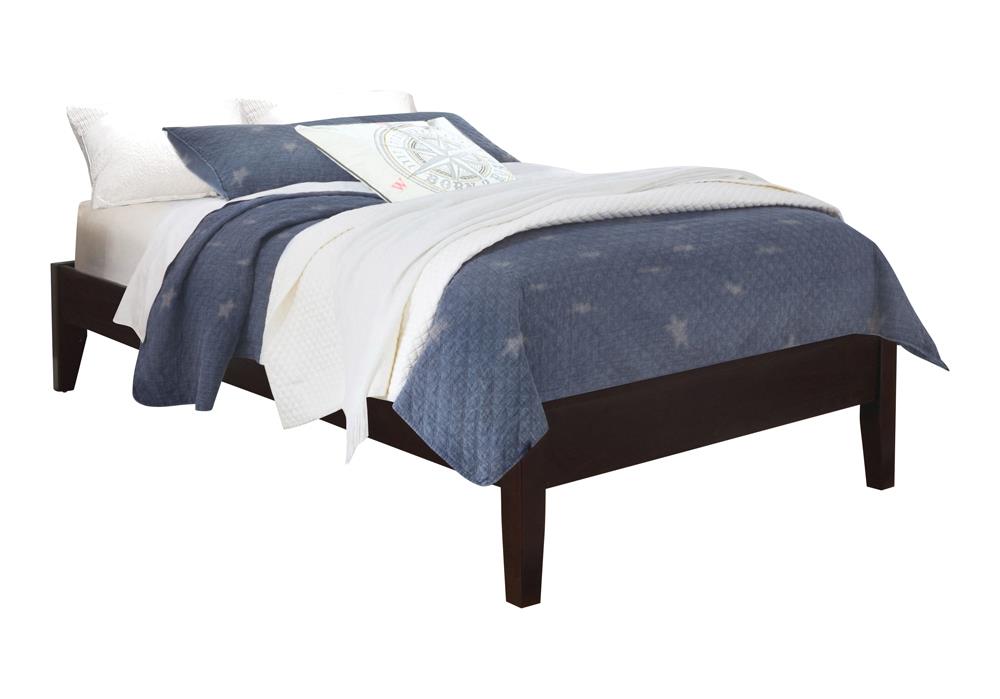 Hounslow Twin Universal Platform Bed Cappuccino - 300555T - Luna Furniture - Dallas Store