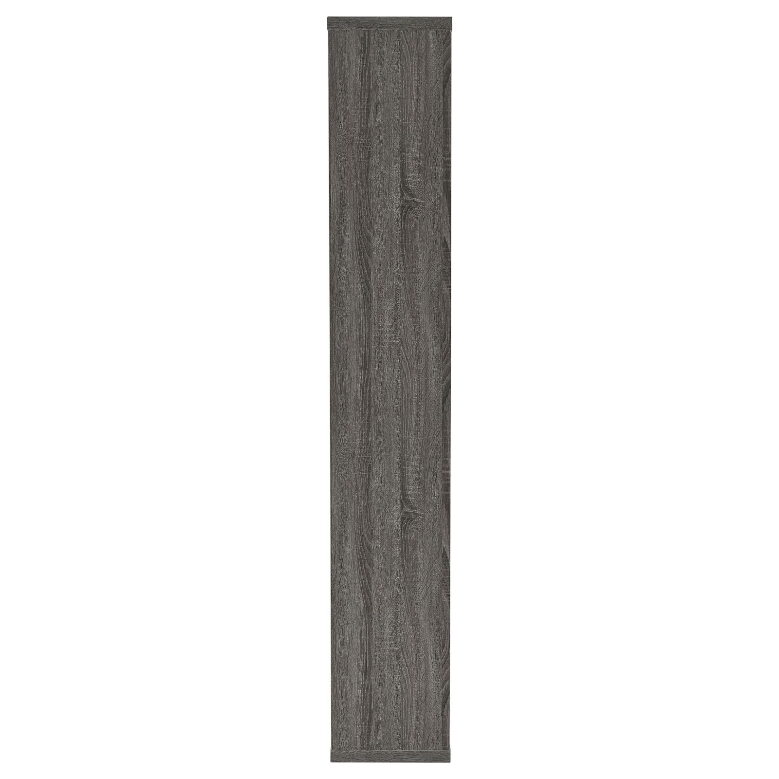 Howie Weathered Gray 10-Shelf Bookcase - 800512 - Luna Furniture - Dallas Store