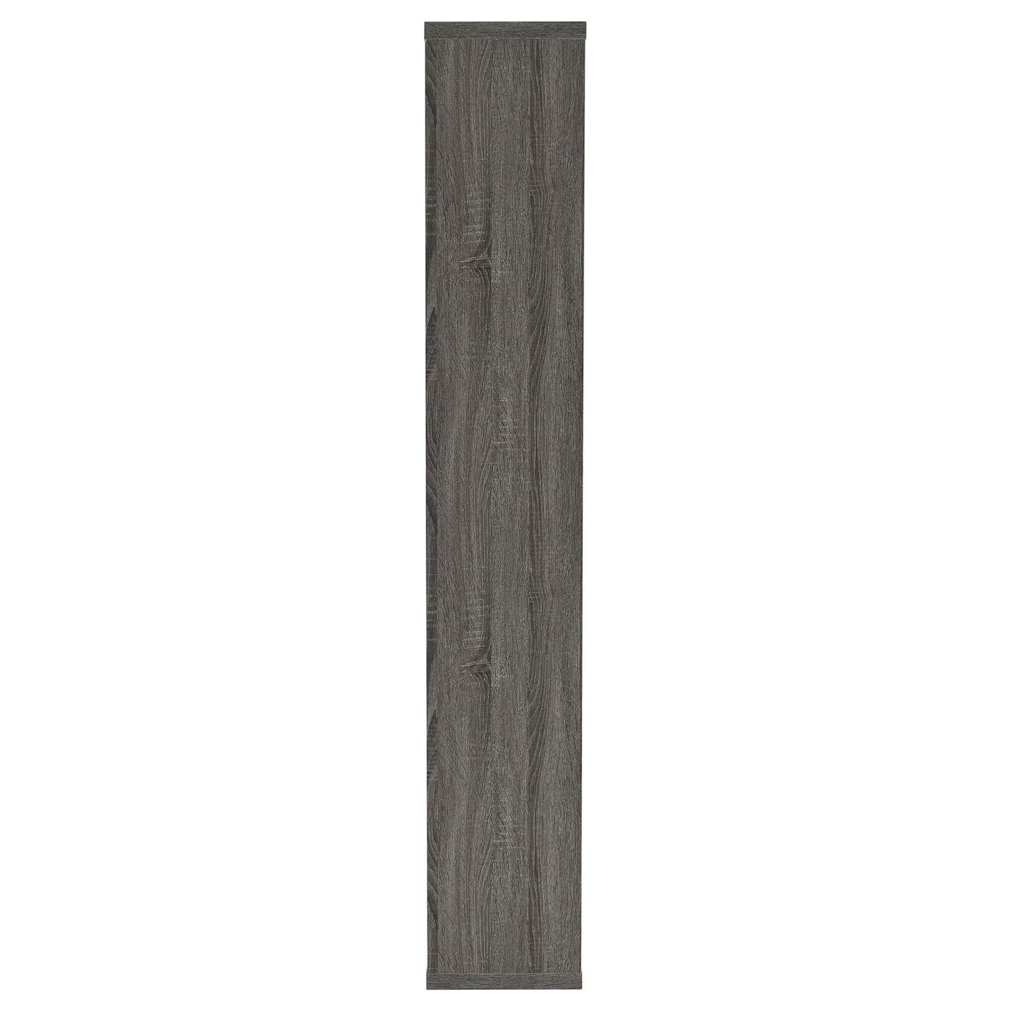 Howie Weathered Gray 10-Shelf Bookcase - 800512 - Luna Furniture - Dallas Store