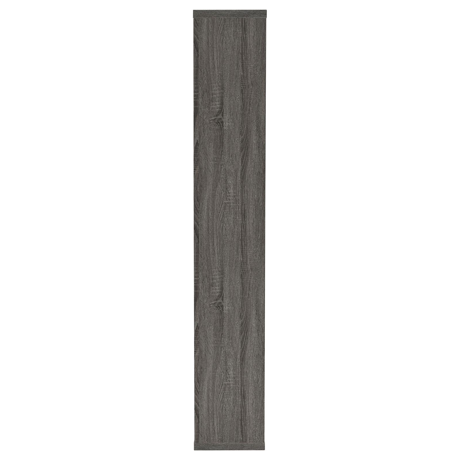 Howie Weathered Gray 10-Shelf Bookcase - 800512 - Luna Furniture - Dallas Store