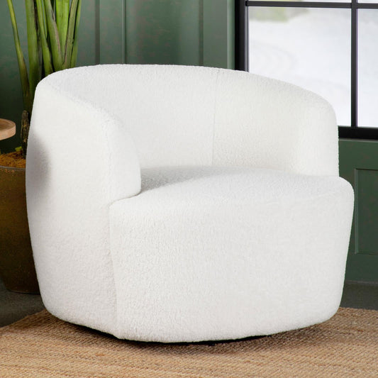 Hudson Natural Upholstered Swivel Chair - 905726 - Luna Furniture - Dallas Store