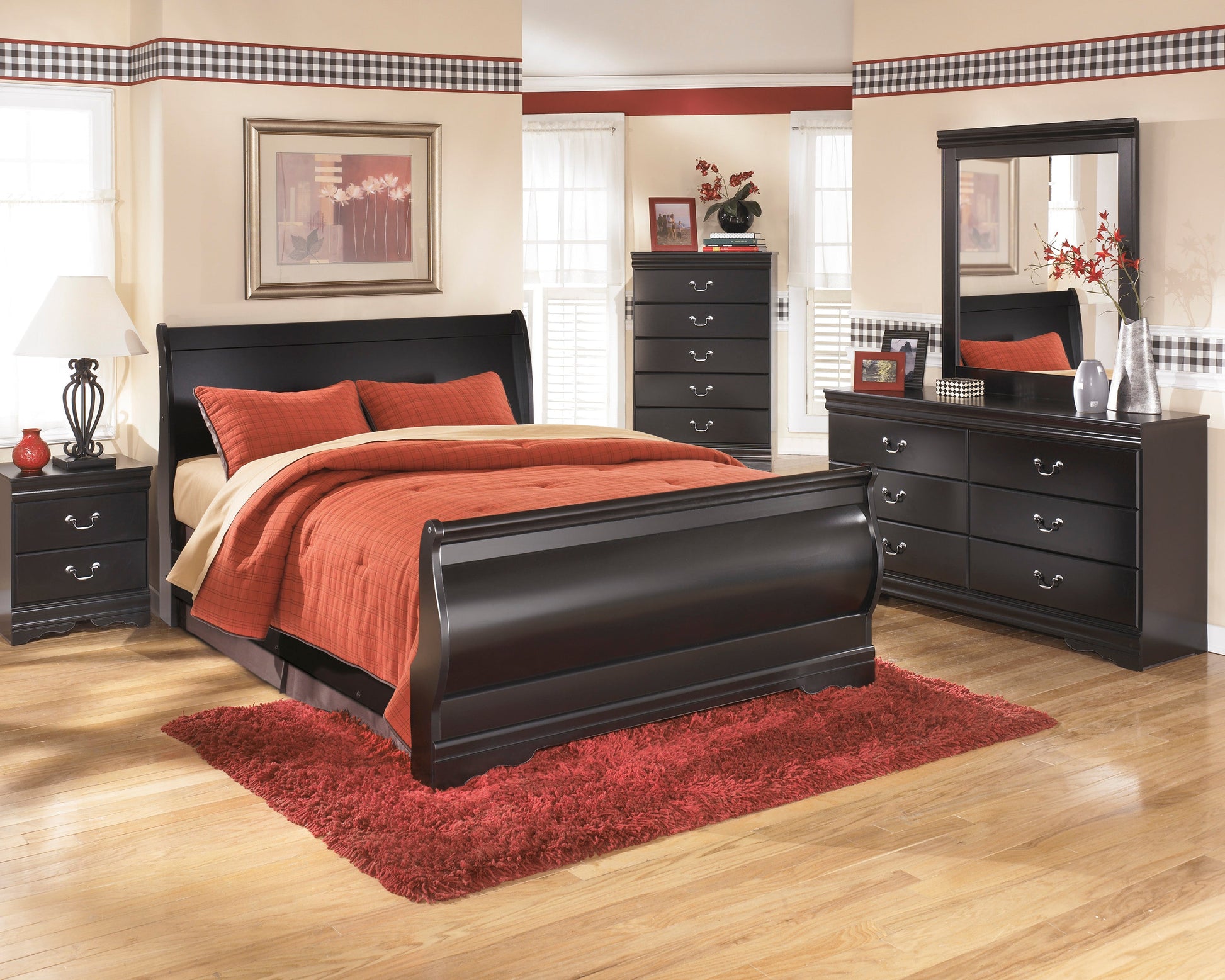 Huey Vineyard Black Bedroom Mirror (Mirror Only) - B128-36 - Luna Furniture - Dallas Store