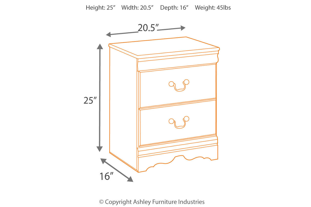 Huey Vineyard Black Nightstand - B128-92 - Luna Furniture - Dallas Store