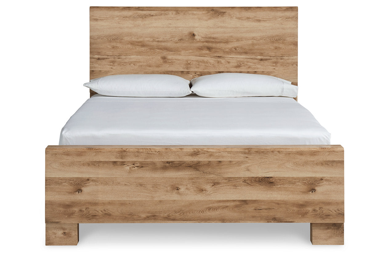 Hyanna Tan King Panel Bed - SET | B1050-56 | B1050-58 | B1050-97 - Luna Furniture - Dallas Store