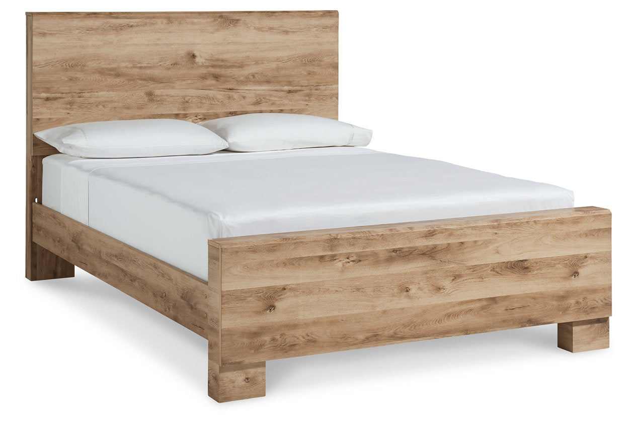 Hyanna Tan Queen Panel Bed - SET | B1050-54 | B1050-57 | B1050-96 - Luna Furniture - Dallas Store