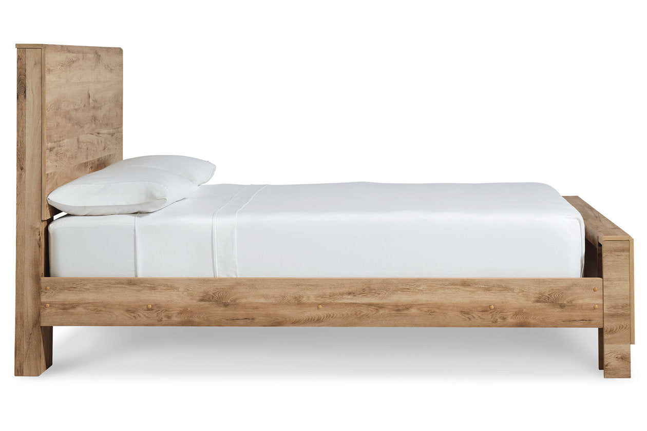 Hyanna Tan Queen Panel Bed - SET | B1050-54 | B1050-57 | B1050-96 - Luna Furniture - Dallas Store