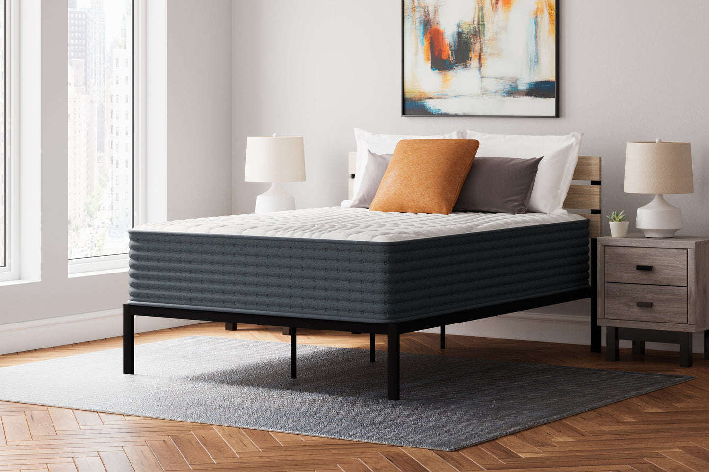 Hybrid 1400 White Queen Mattress - M43731 - Luna Furniture - Dallas Store