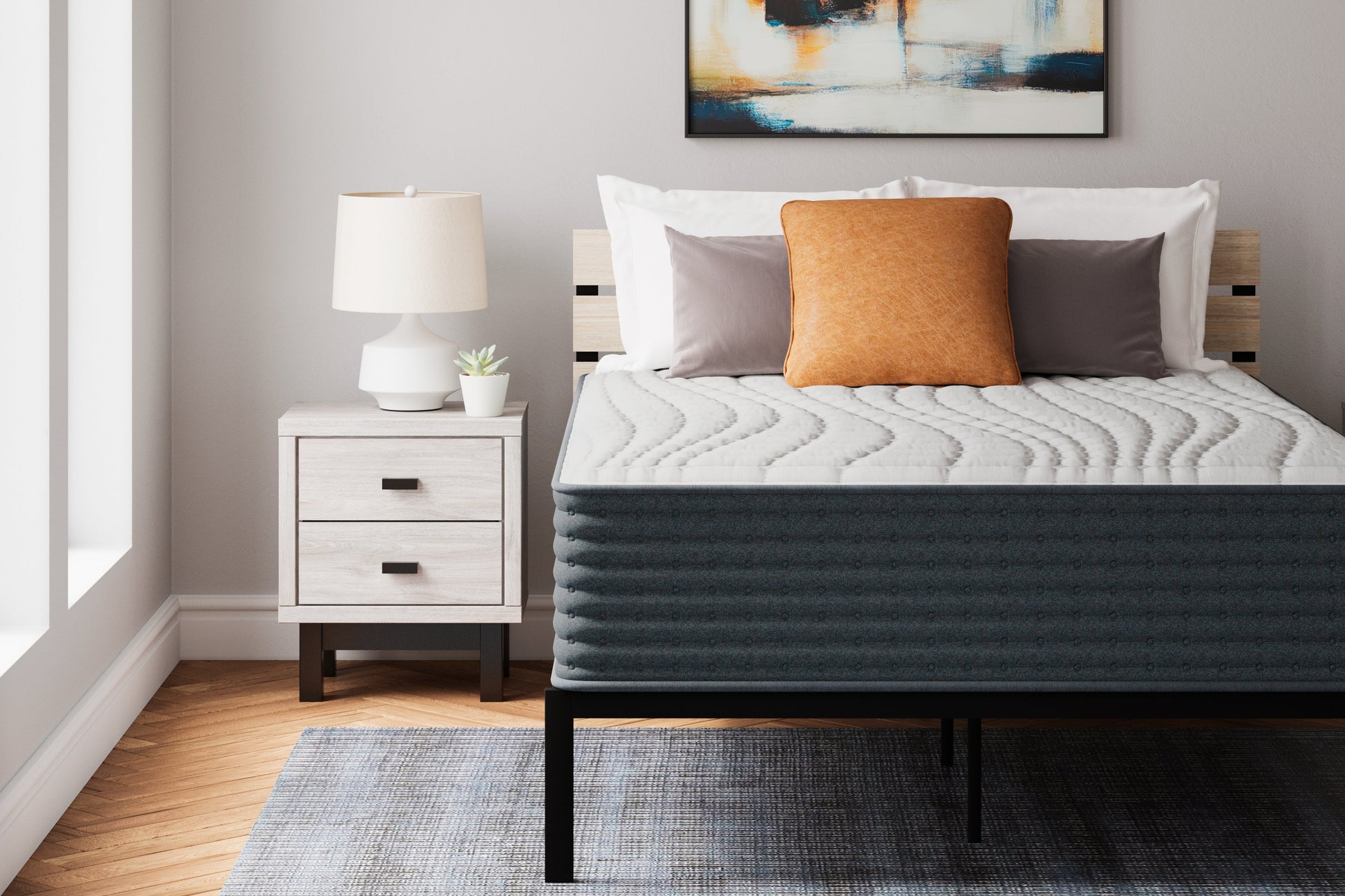 Hybrid 1400 White Queen Mattress - M43731 - Luna Furniture - Dallas Store