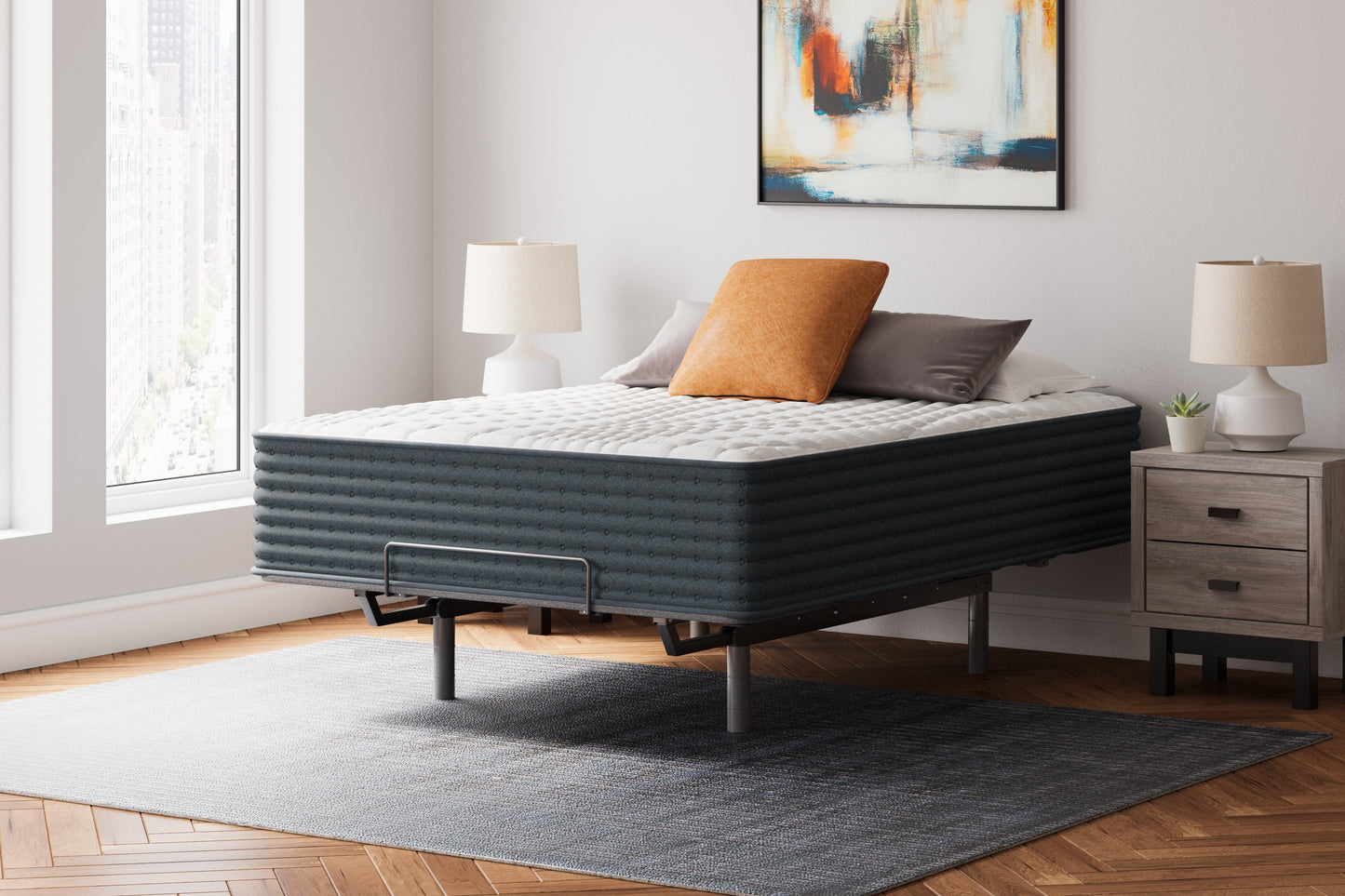 Hybrid 1400 White Queen Mattress - M43731 - Luna Furniture - Dallas Store