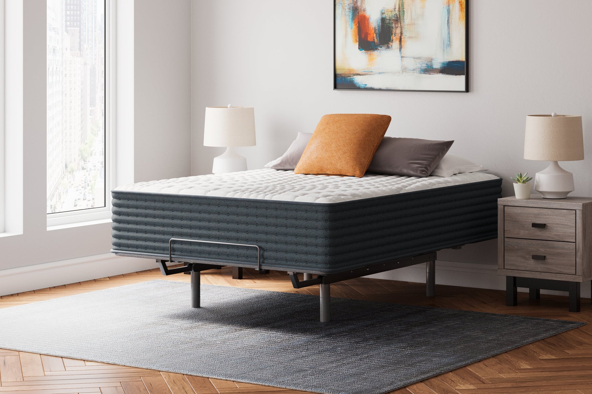 Hybrid 1400 White Queen Mattress - M43731 - Luna Furniture - Dallas Store