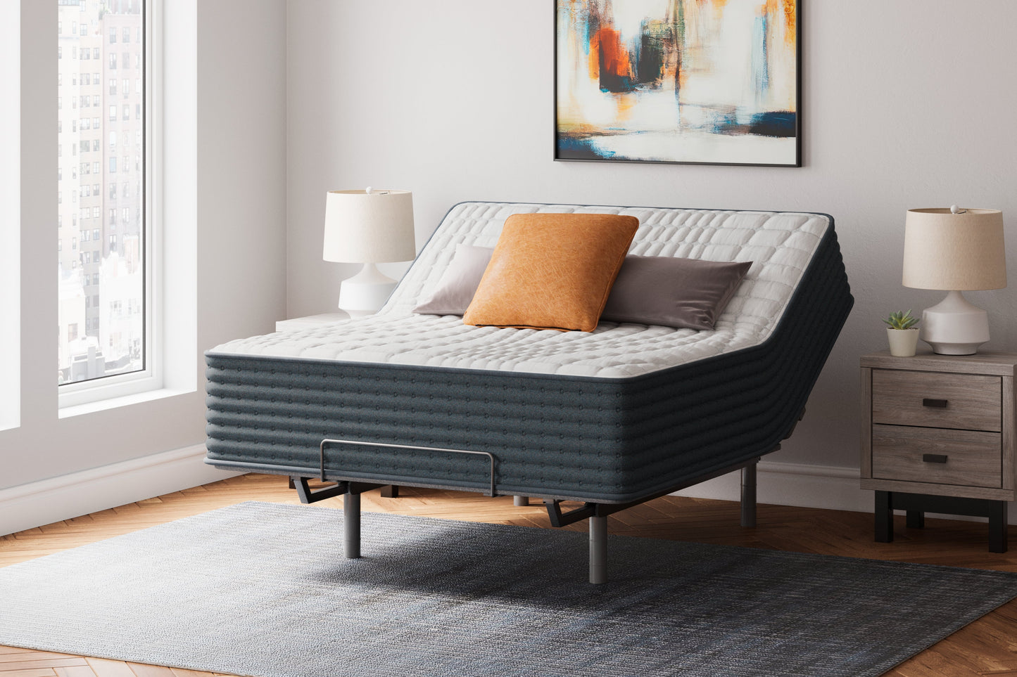 Hybrid 1400 White Queen Mattress - M43731 - Luna Furniture - Dallas Store