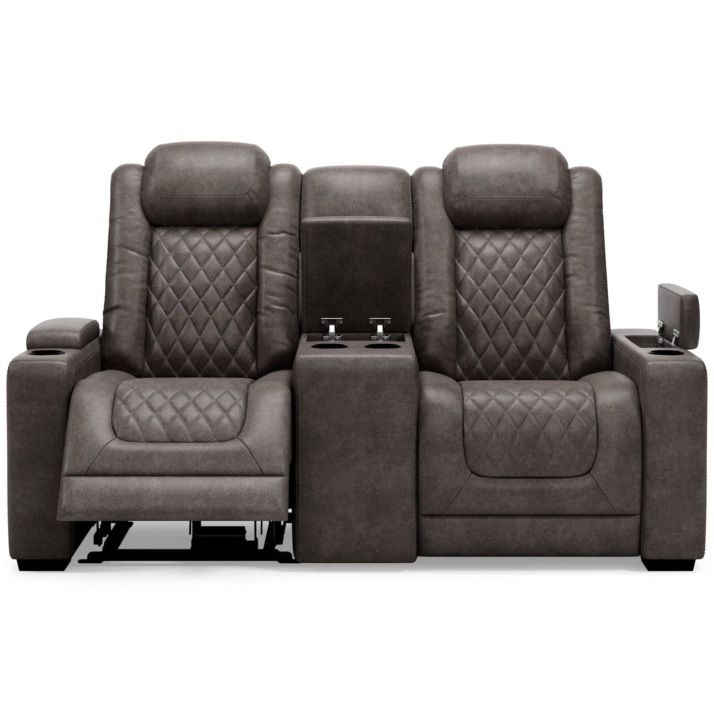 HyllMont Gray Power Reclining Living Room Set - SET | 9300315 | 9300318 - Luna Furniture - Dallas Store