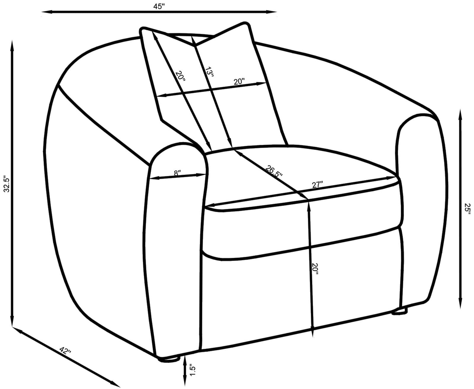 Isabella Upholstered Tight Back Chair White - 509873 - Luna Furniture - Dallas Store