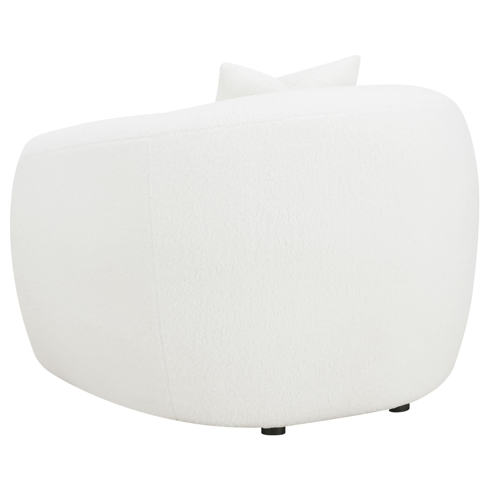 Isabella Upholstered Tight Back Chair White - 509873 - Luna Furniture - Dallas Store