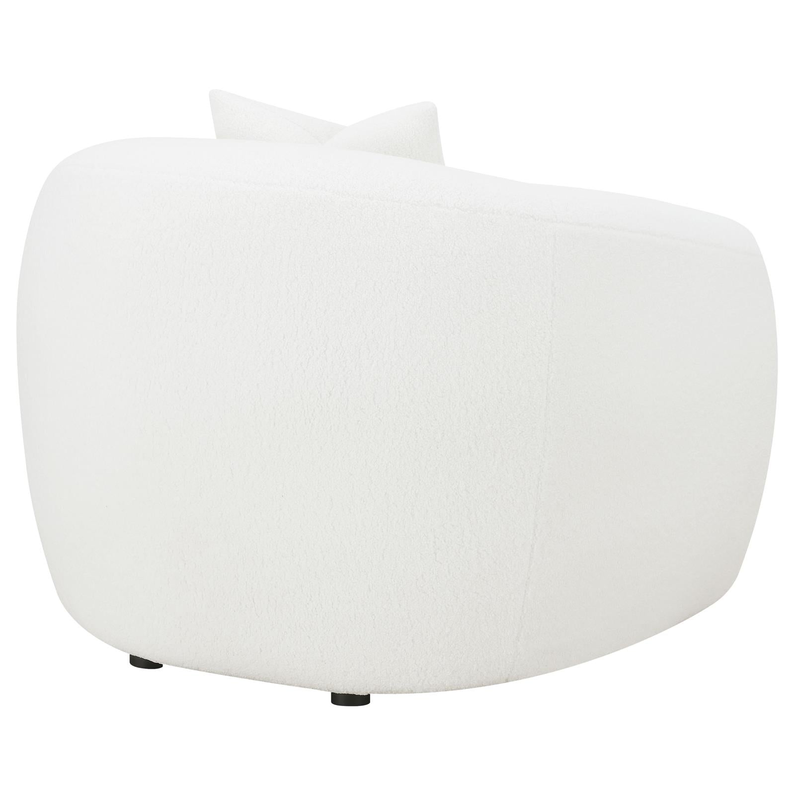 Isabella Upholstered Tight Back Chair White - 509873 - Luna Furniture - Dallas Store