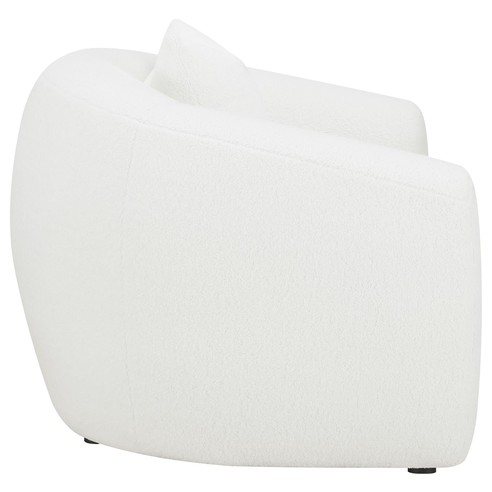 Isabella Upholstered Tight Back Chair White - 509873 - Luna Furniture - Dallas Store