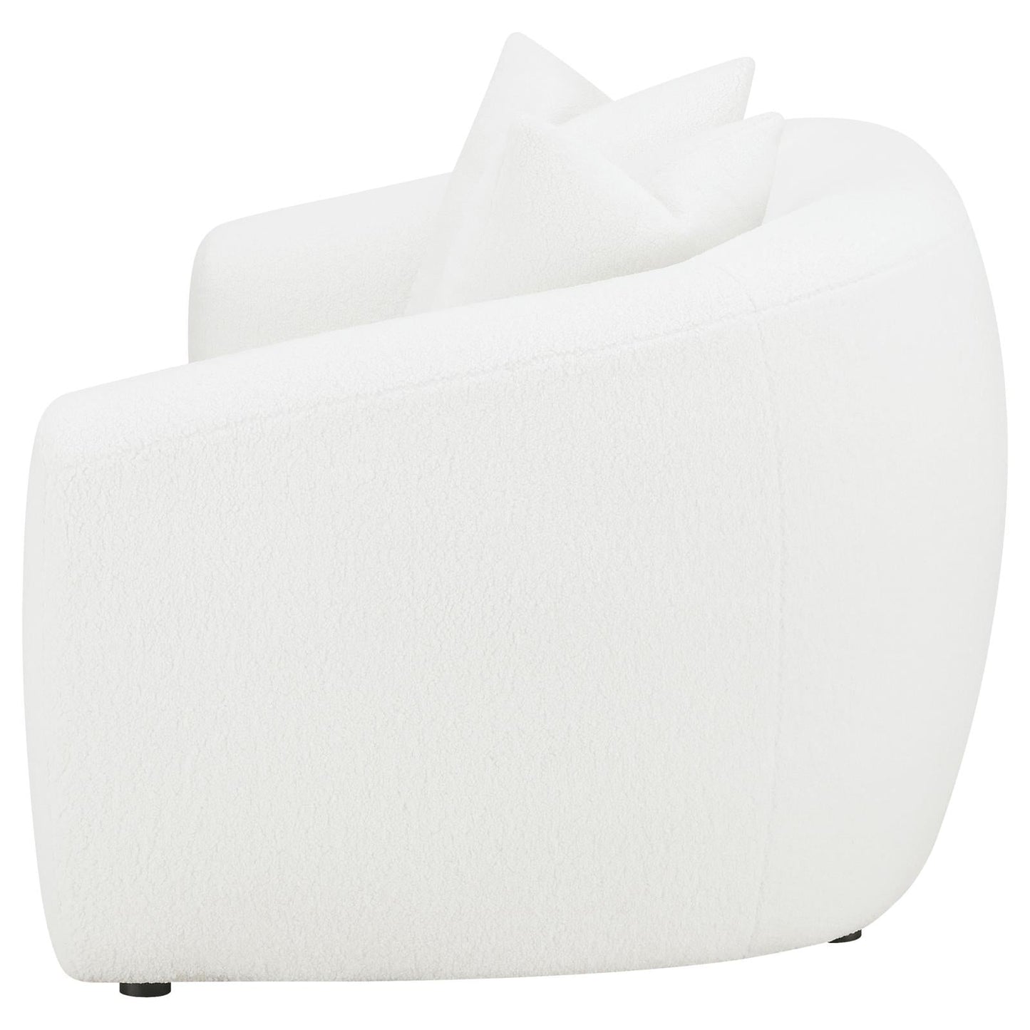 Isabella Upholstered Tight Back Loveseat White - 509872 - Luna Furniture - Dallas Store