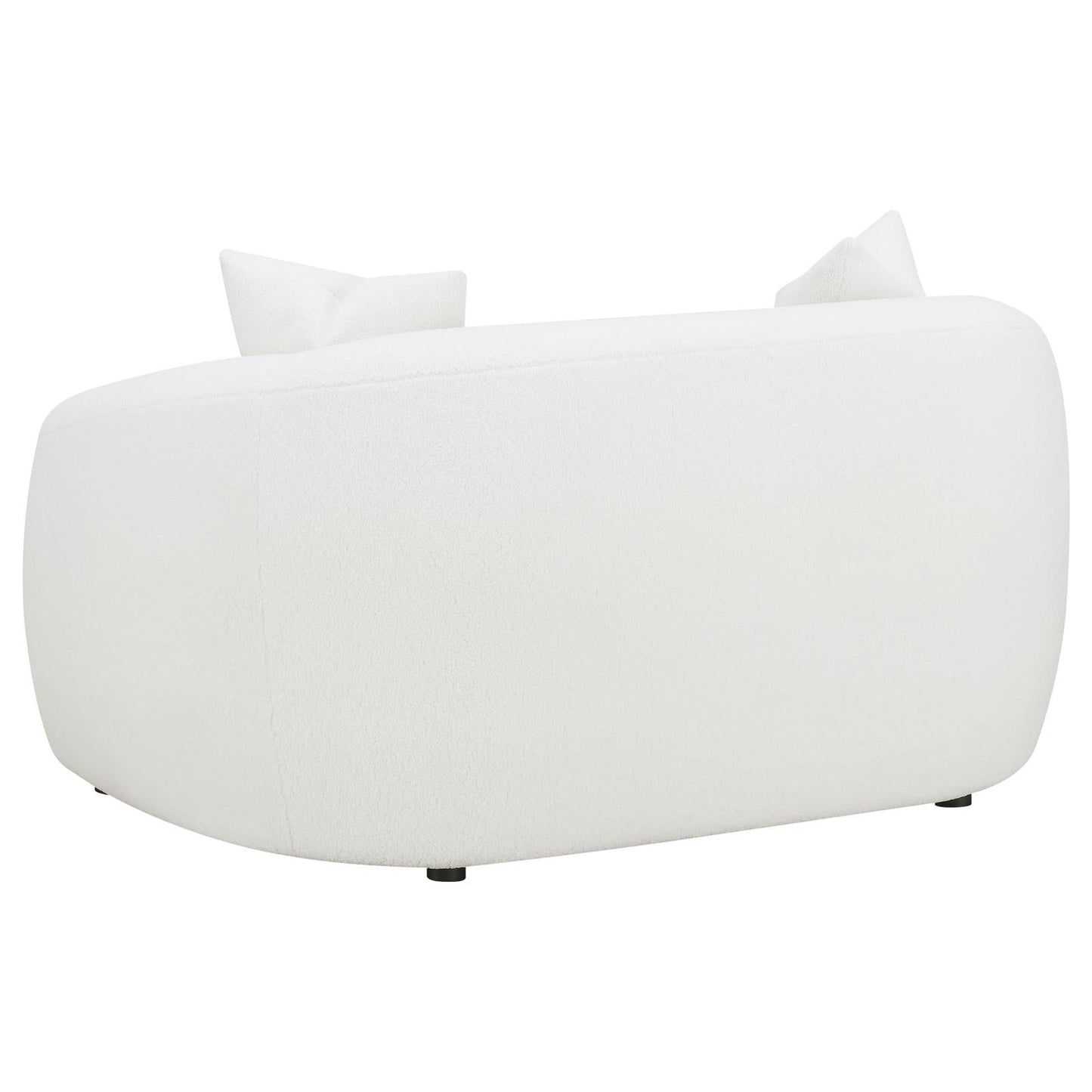 Isabella Upholstered Tight Back Loveseat White - 509872 - Luna Furniture - Dallas Store